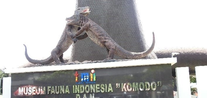 Le dragon de Komodo au musée de la faune indonésienne